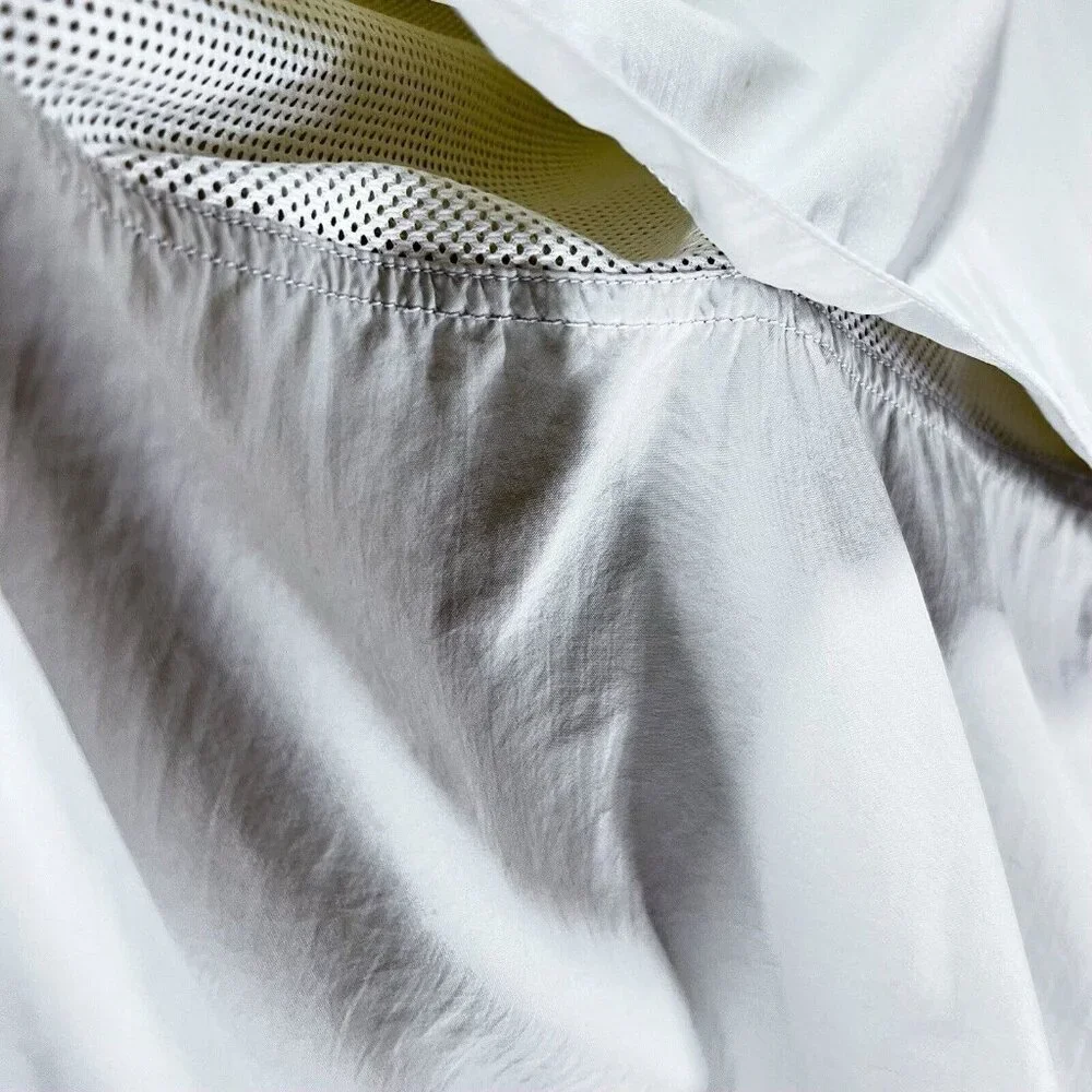 White Sierra Outdoor Shirt Beige Medium Fishing Hiking Vented Rolled Sleeves - Picture 8 of 16